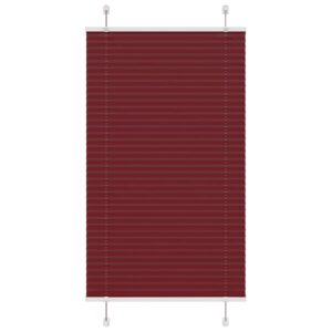 vidaXL Plisségardin Bordeaux Rød 80x100 cm Stoff Bredde 79