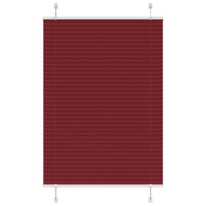 vidaXL Plisségardin Bordeaux Rød 90x100 cm Stoff Bredde 89