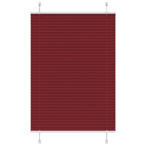 vidaXL Plisségardin Bordeaux Rød 100x100 cm Stoff Bredde 99