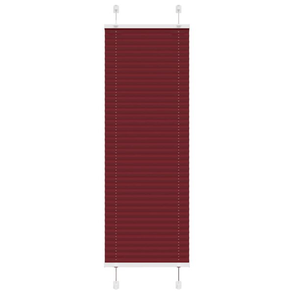 vidaXL Plisségardin Bordeaux Rød 50x150 cm Stoff Bredde 49