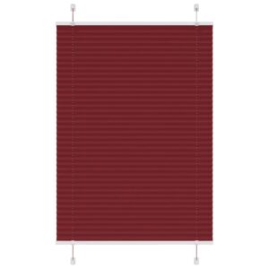 vidaXL Plisségardin Bordeaux Rød 100x150 cm Stoff Bredde 99