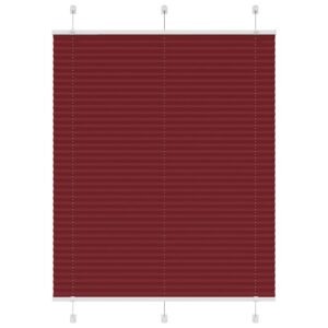 vidaXL Plisségardin Bordeaux Rød 110x150 cm Stoff Bredde 109