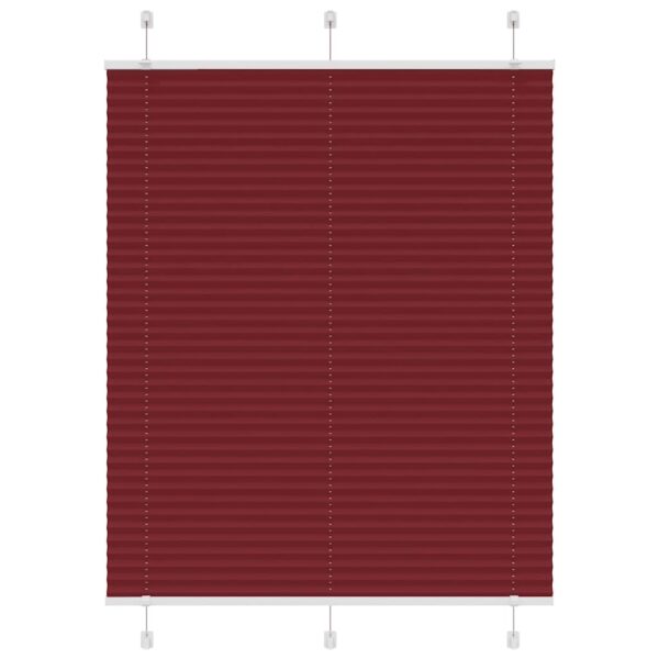 vidaXL Plisségardin Bordeaux Rød 110x150 cm Stoff Bredde 109