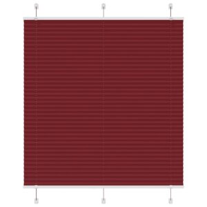 vidaXL Plisségardin Bordeaux Rød 120x150 cm Stoffbredde 119