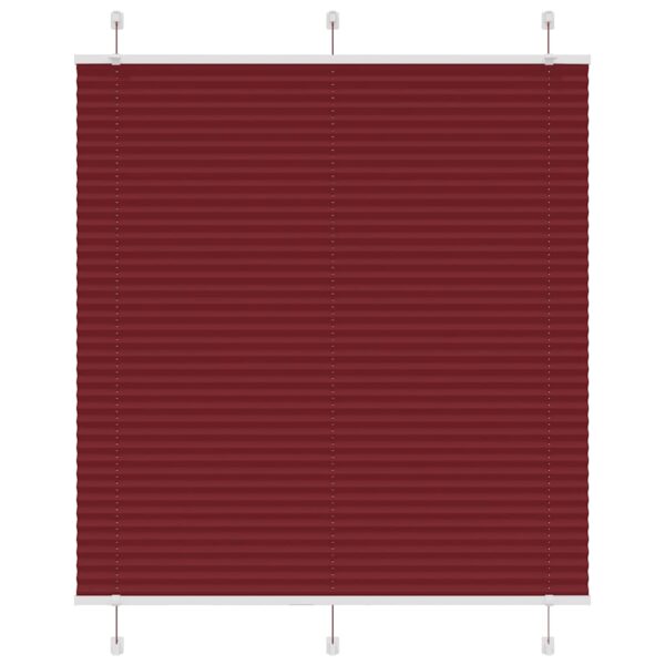 vidaXL Plisségardin Bordeaux Rød 120x150 cm Stoffbredde 119