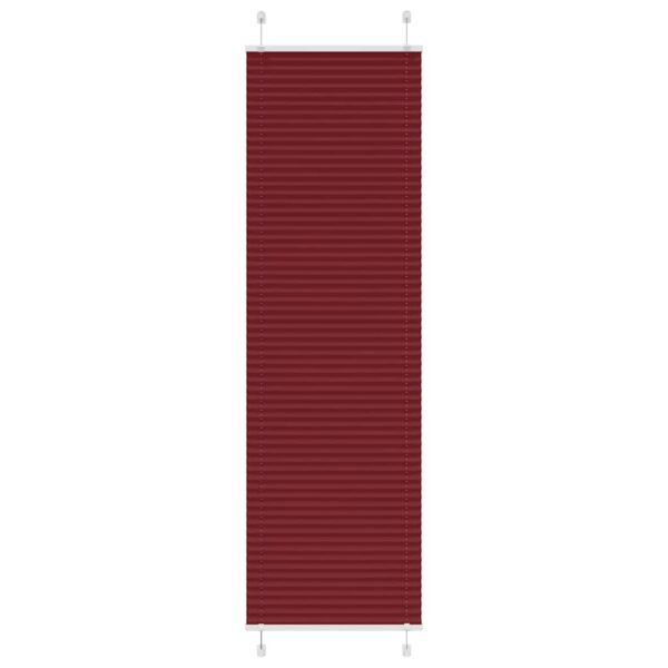 vidaXL Plisségardin Bordeaux Rød 55x200 cm Stoff Bredde 54