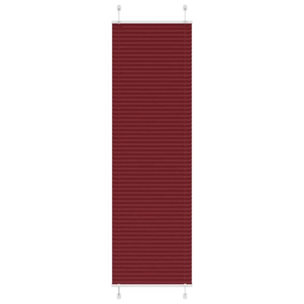 vidaXL Plisségardin Bordeaux Rød 60x200 cm Stoff Bredde 59