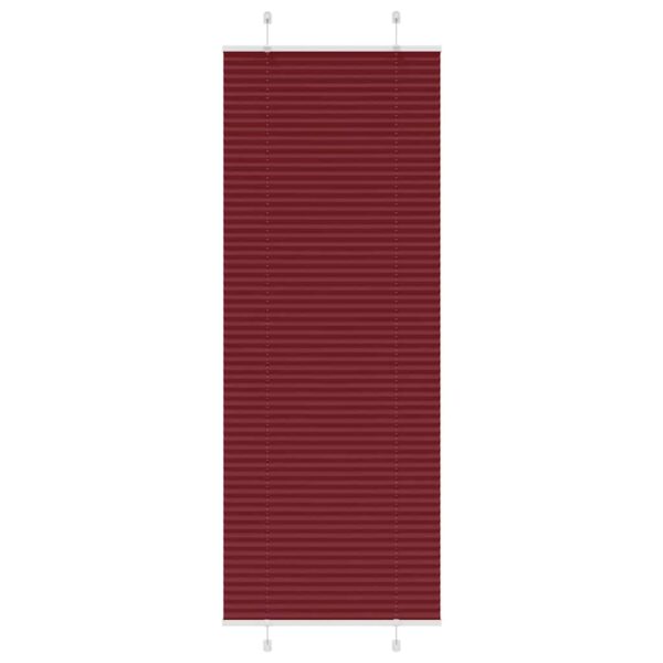 vidaXL Plisségardin Bordeaux Rød 70x200 cm Stoff Bredde 69