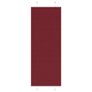 vidaXL Plisségardin Bordeaux Rød 80x200 cm Stoff Bredde 79