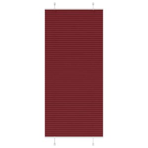 vidaXL Plisségardin Bordeaux Rød 95x200 cm Stoff Bredde 94