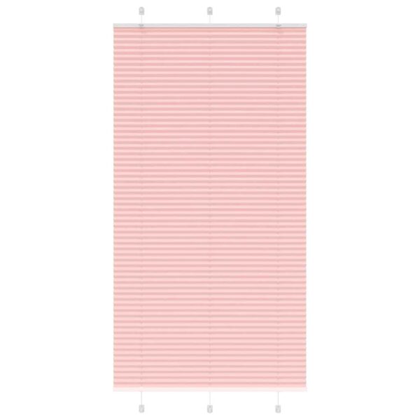 vidaXL plisségardin Rosa 105x200 cm Stoff Bredde 104