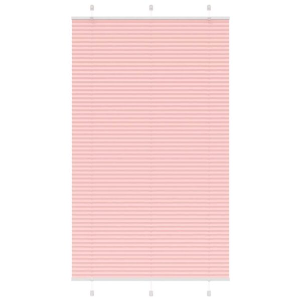 vidaXL plisségardin Rosa 115x200 cm Stoff Bredde 114