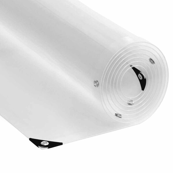 vidaXL Klar presenning med maljer 1x4 m PVC