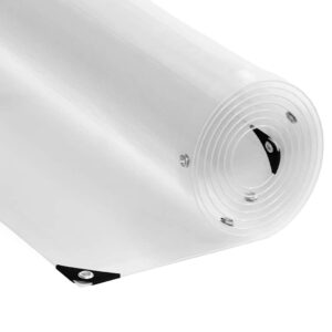 vidaXL Klar presenning med maljer 1x10 m PVC