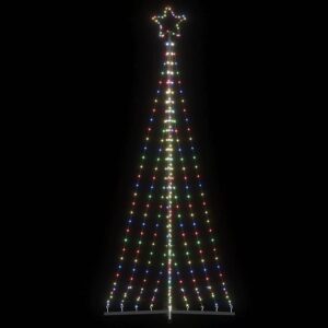 vidaXL Juletrelys 447 LEDs fargerik 250 cm