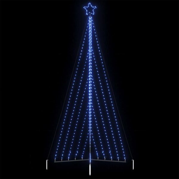 vidaXL Juletrelys 570 LEDs blå 400 cm