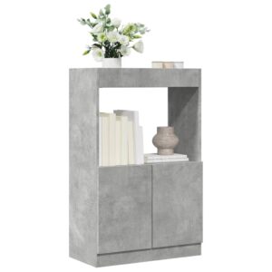 vidaXL Highboard betonggrå 63x33x100 cm konstruert tre