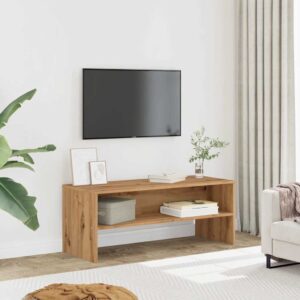 vidaXL TV-benk artisan eik 100x40x40 cm konstruert tre