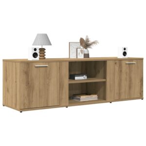 vidaXL TV-benk artisan eik 120x34x37 cm konstruert tre