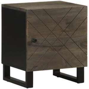 vidaXL Nattbord svart 40x33x46 cm heltre mango