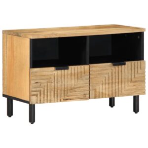 vidaXL TV-benk brun 70x33x46 cm heltre mango