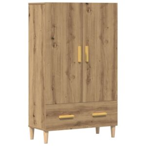 vidaXL Highboard artisan eik 70x31x115 cm konstruert tre