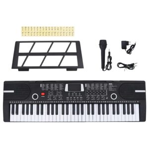 vidaXL 61 tangenter Piano elektrisk keyboard med musikkstativ for barn