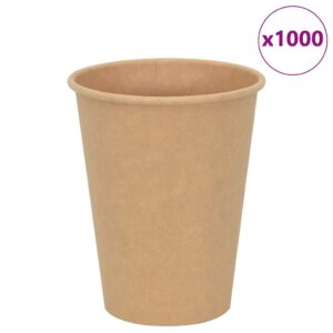 vidaXL Papir kaffekopper 1000 stk 12oz 300 ml brun