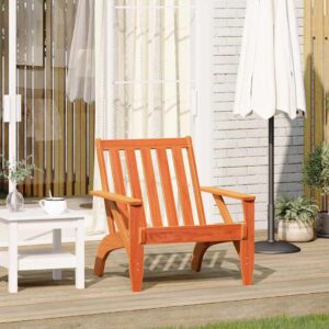 vidaXL Adirondack hagestol voksbrun 75x77x77 cm heltre furu