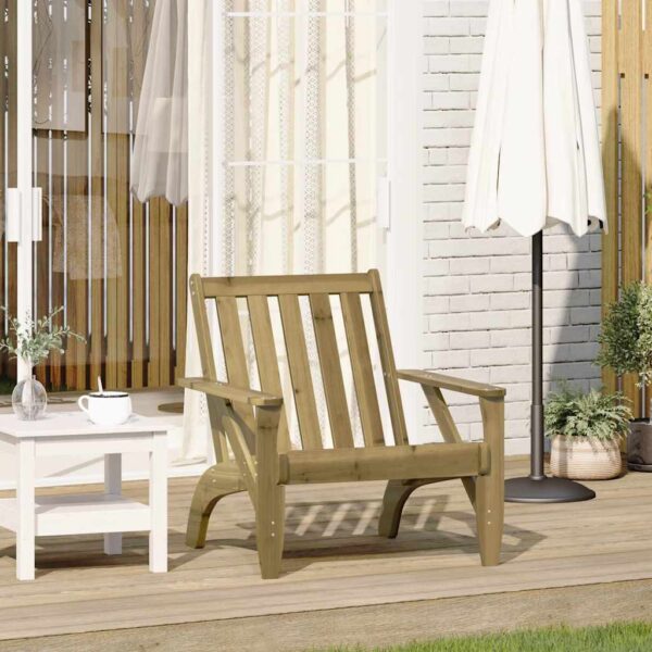 vidaXL Adirondack hagestol 75x77x77 cm impregnert furu