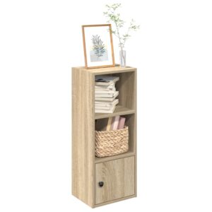 vidaXL Bokhylle sonoma eik 31x24x77 cm konstruert tre