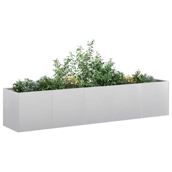 vidaXL Plantekasse 200x40x40 cm galvanisert stål