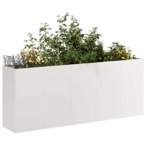 vidaXL Plantekasse 200x40x80 cm rustfritt stål