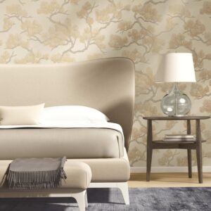 DUTCH WALLCOVERINGS Veggpanel furu kremhvit