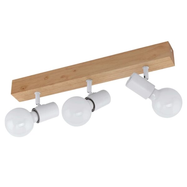 EGLO LED-spotlys Townshend 3 3 lamper tre beige og hvit