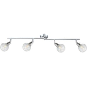 GLOBO LED-spotlys med 4 dioder CICER krom og nikkel 56039-4