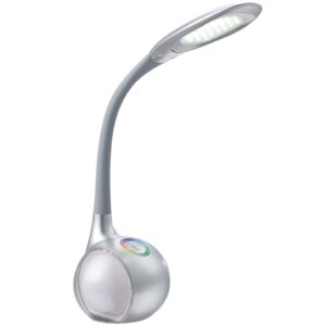 GLOBO LED-bordlampe TARRON sølv akryl 58279