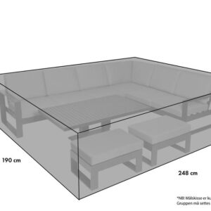 Hagemøbeltrekk  248 x 190 x 98 cm