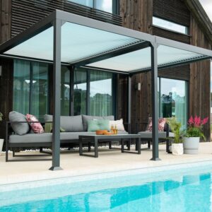 Pergola Lazio 4 x 3 m – antrasitt