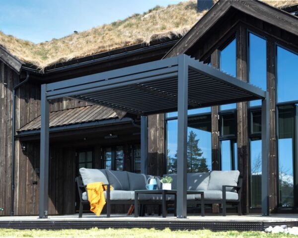 Pergola Skagen 3 x 3 m - sort