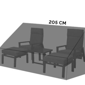 Hagemøbeltrekk - Størrelse 145 x 205 x 97/41 cm