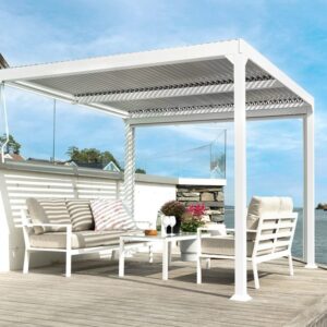 Pergola Lazio 3 x 3 m – hvit