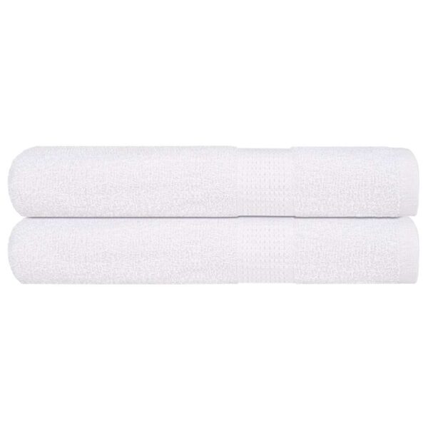 vidaXL Håndklær 2 stk hvit 100x200 cm 360 g/m² 100 % bomull