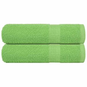 vidaXL Håndklær 2 stk eplegrønn 50x100 cm 360 g/m² 100 % bomull