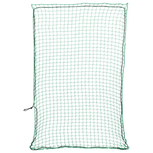 vidaXL Tilhengernett med elastisk tau grønn 5x3