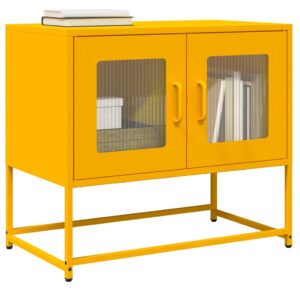 vidaXL TV-skap Sennep Gul 68x39x60