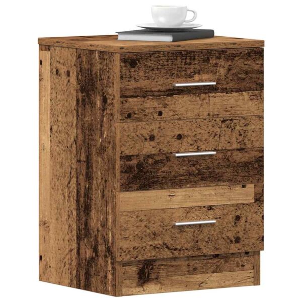 vidaXL Nattbord 2 stk gammelt tre 38x35x55 cm konstruert tre