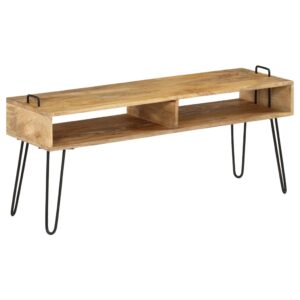 vidaXL TV-skjenk heltre mango 110x35x45 cm