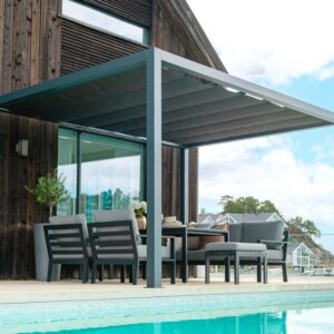 Pergola Napoli 3 x 4 m – antrasitt